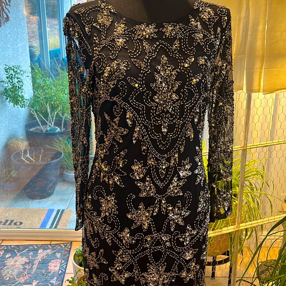 EUC- ADRIANNE PAPELL FULL LENGTH DRESS
